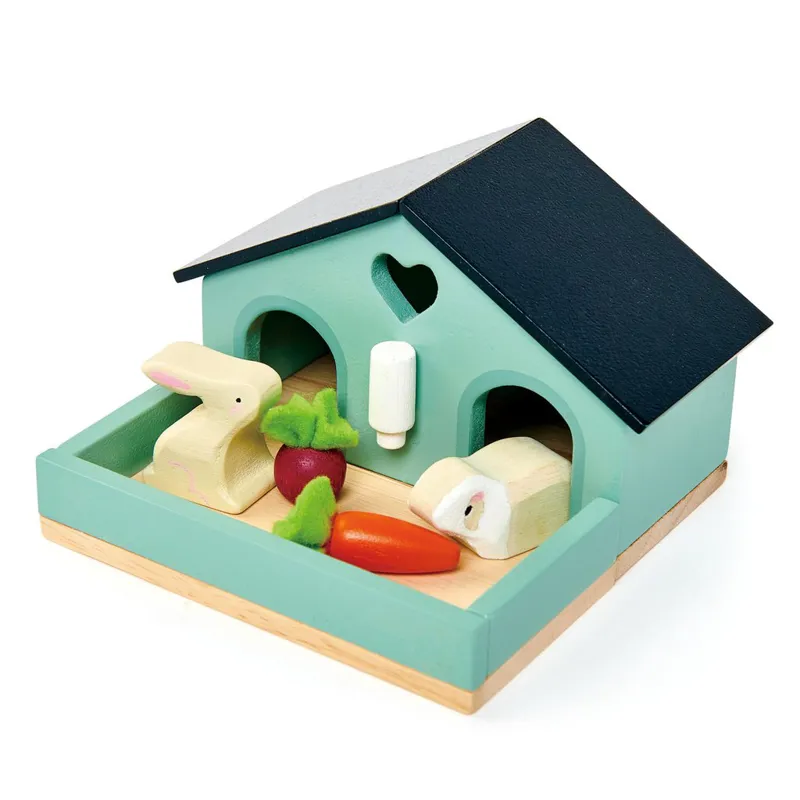 Tenderleaf Wooden Pet Rabbit Playset
